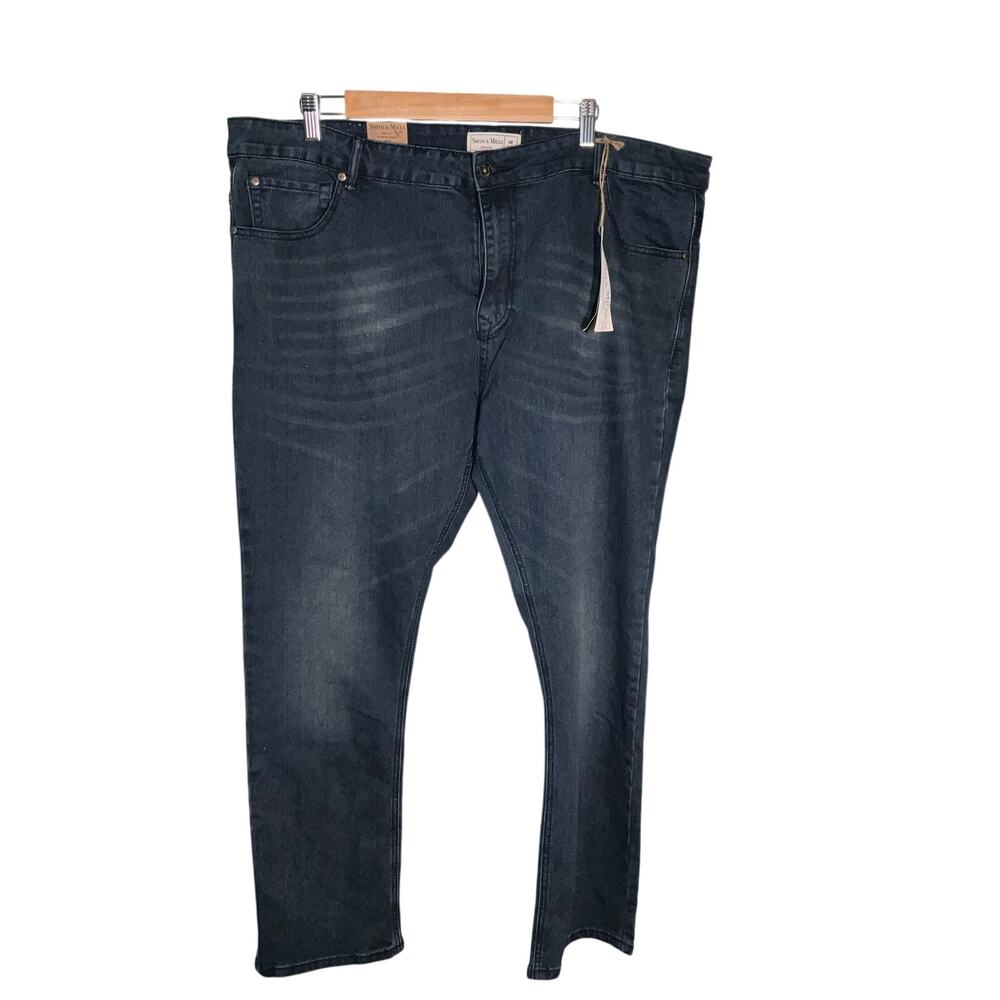 Smiths & Mill Blue Denim Tailored Perfect  Straight Jeans Size 42x30